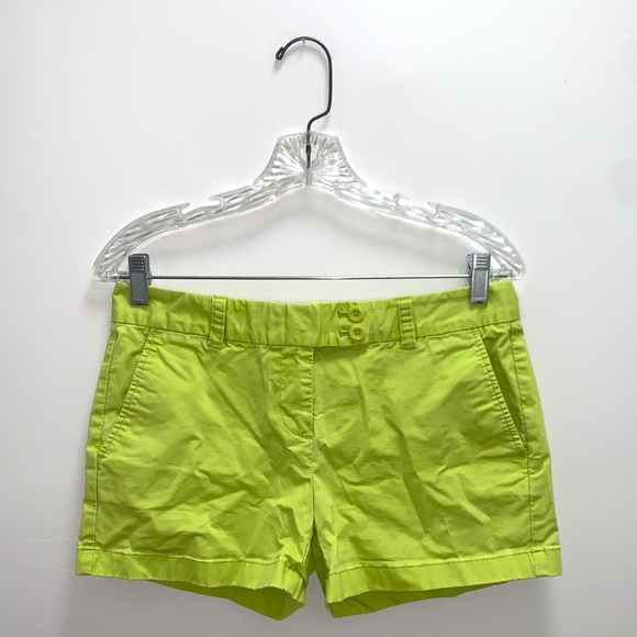 Vineyard Vines Lime Green Dayboat Chino Shorts Size 4 - Picture 1 of 4